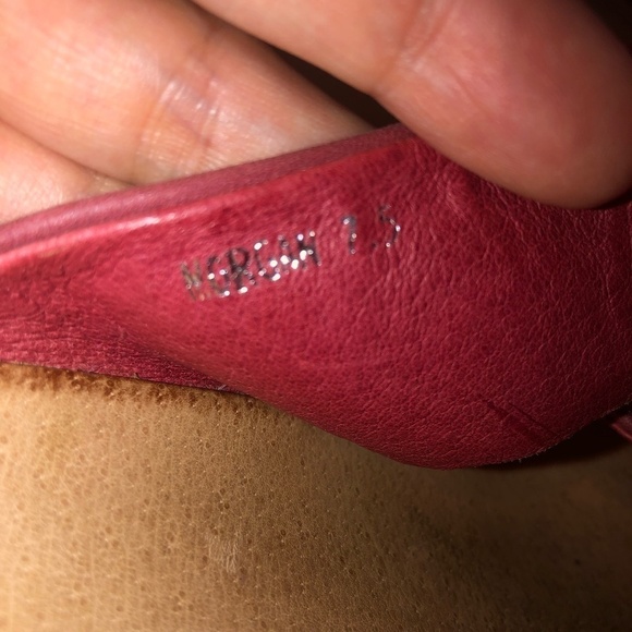 CHOCOLAT BLU Morgan Wedge Sandals Women's Size 7.5 Triple Band Leather Platform - Picture 8 of 10